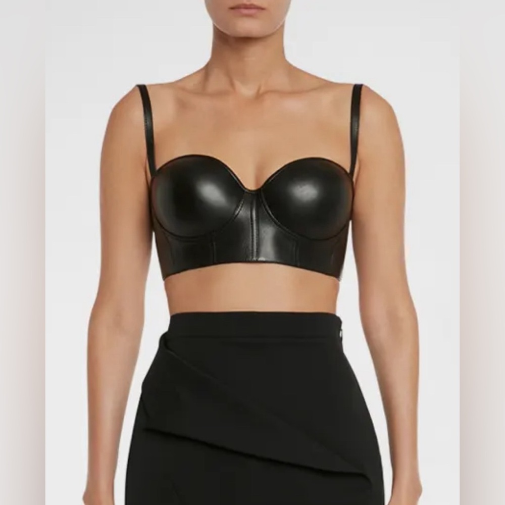 Alexander McQueen Leather Bralette
